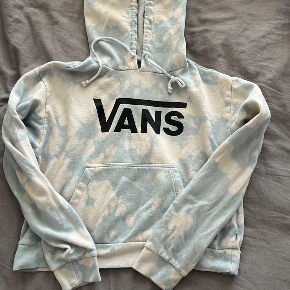 Vans tie dye cropped hoodie sweater